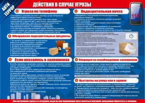 Действия в случае угрозы терракта